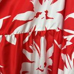 MIA The Maxi Dress tie back halter Neck Tropical print Red/white Sz Small Photo 4