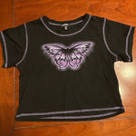 Dolls Kill Horoscopez Butterfly Crop Top Photo 0