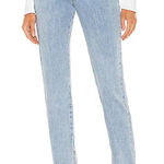 We Wore What Slit Hem Jean in Blue Light Wash Size 27 Photo 0