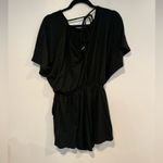 Altar'd State Black ribbed  oversized romper Size Medium Photo 1