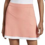 Peter Millar Womens XL Sally 16″ Skort With Trim- Saffron/White Photo 0
