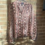 Jones New York Pink snakeskin designed shirt by  Photo 0