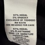 Magaschoni  Black Varsity V-Neck Sweatshirt Modal Blend Size M Athletic Preppy Photo 7