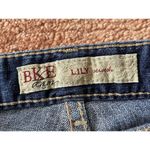 BKE Denim Lily Stretch Crop Jeans Size 28 Blue Mid Rise Flare Capri Photo 1