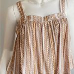 Final Touch  - Striped Beige and Yellow Sleeveless Top and Shorts Photo 2