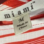 Francesca’s White/Red Stripe V Photo 7