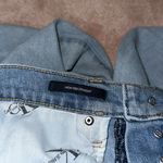 Calvin Klein Jeans High Rise Straight Slightly Ripped Distressed Jeans Blue Size 27 Photo 7