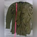 Eileen Fisher 100% Merino Wool Olive Green Open Cardigan Size XS Photo 5