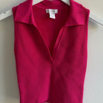 House of Harlow  1960 Fuchsia Ribbed Crop Top Photo 0