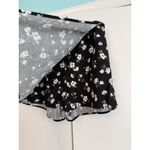 Old Navy  Women's Linen Wrap‎ Mini Skirt Black Floral Print Size L Photo 2