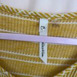 Ny Collection Yellow Button-Down Tie-Front Top Photo 3