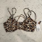 Time and Tru Swimwear Top Cheetah Print New Medium Photo 0
