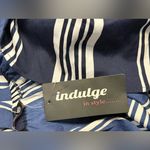 Indulge  Navy and White Striped Casual Dress Photo 8