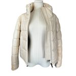 LTH JKT Cay Cropped Puffer Jacket in Pearl White Size Small White Photo 4