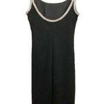 NWT Womens Rhinestone Embellished Backless Bodycon Midi Dress Sexy Party Club S Black Photo 1