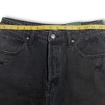 Wild Fable NWT 10 Black Wash Denim High Rise Bermuda Shorts Long Cutoff Hems New Photo 6