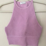 Aritzia Babaton Stefano Sculpt Knit Lavender top size small Photo 0