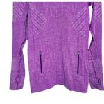 Lululemon Womens Size 6 Rest Less Long Sleeve Hoodie Purple Gym Running Pockets Photo 3