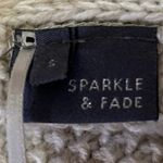 Sparkle & Fade Women's Cream Knit Long Sleeve Open Front Cardigan Sweater Top S Photo 2