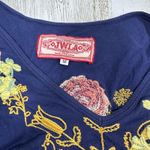 Johnny Was JWLA Dress M | Navy Embroidered | Cap Sleeve | Boho Style | MSRP $300 Photo 2