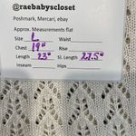 Candie's Ivory Pullover Open Crochet Sweater Size L Photo 4