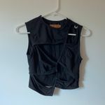 black cut out crop top tank Size M Photo 1