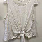 ASTR  the label white front tie Tank top sleeveless Photo 2