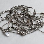 Chico's Disco  Vintage Double Strand Silver Tone Metal Beads Rhinestone Necklace Photo 1