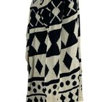 Forever 21 Cream Black Geo Print Waterfall Collar Long Sleeve Cardigan One Size Photo 2