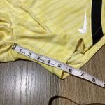 Nike  Womens Soccer Shorts Dri-FIT Athletic Yellow‎ Black Striped Large L Photo 5