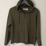 Paul Harris Design Hooded Sweat‎ Shirt. Size Medium. Olive Green Green Photo 0
