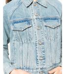 SLVRLAKE Raglan Trucker Jean Jacket Medium Blue Photo 3