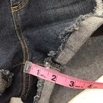 Refuge  Blue Distressed Mid Rise Denim Jean Shortie Shorts Photo 5