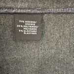 Lafayette 148 Belted Open Front Trench Coat Ribbed Knit Sleeves Gray Size Medium Photo 12