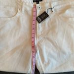 INC Women's Berlin Slim Straight White Jeans Size 36 Inseam 32 Casual Denim Photo 7
