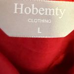 Elegant Red Sleeveless Midi Dress Size L Photo 3