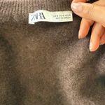 ZARA 100% Cashmere Sweater Chocolate Brown Photo 3