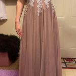 Blush Pink Prom Dress Size M Photo 2
