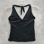 La Blanca  Black Halter Tie Swimwear Tankini Tank Top Medium M 8 Photo 1