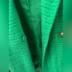 ZARA  textured double breasted green blazer(Size S) Photo 13