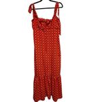 River Island  floral frill slim midi dress size 12 Photo 1