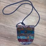 Agape Craft boho fabric crossbody purse Blue Photo 4