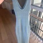 Torn By Ronny Kobo Ronny Kobo blue crochet knit dress  Photo 2