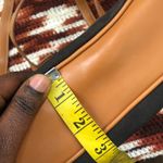 90s Vintage Y2K 2000s Brown black rectangular leather shoulder hand bag purse office siren corporate core #gothic #whimsygoth Photo 5