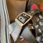 Lamoda Black Red Hearts Hopeful Chunky Platform Sandals Size 9 NWOT Black Photo 5