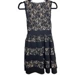 NIKIBIKI Dress Black Lace V Neck Sleeveless A Line Work Women Small Photo 1