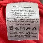 Anthropologie Ett:twa Wide Leg Striped Jumpsuit Cropped Red White Size SMALL Photo 7