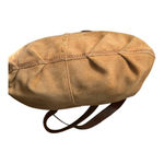 Lucky Brand Leather Suede Fold over or unfold larger tote Handbag Photo 4