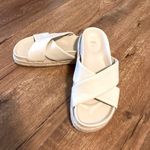ZARA NEW WOMAN FLAT LEATHER SANDALS SZ 8.5 EU 39. Photo 9