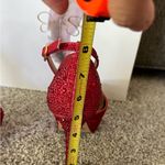 Jessica Simpson Ormandy Elegant Red Glitter Gabor Heels Photo 7